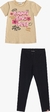 Conjunto Leeging Preta e Blusa MC Funny Love Momi