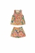 Conjunto Short e Bata Flores Coloridas com Xadrez Antonita - comprar online