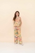 Conjunto Calça e Bata Flores Coloridas com Xadrez Antonita - comprar online