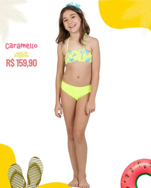 Biquini Faixinha Est Tropical Siri Kids - comprar online