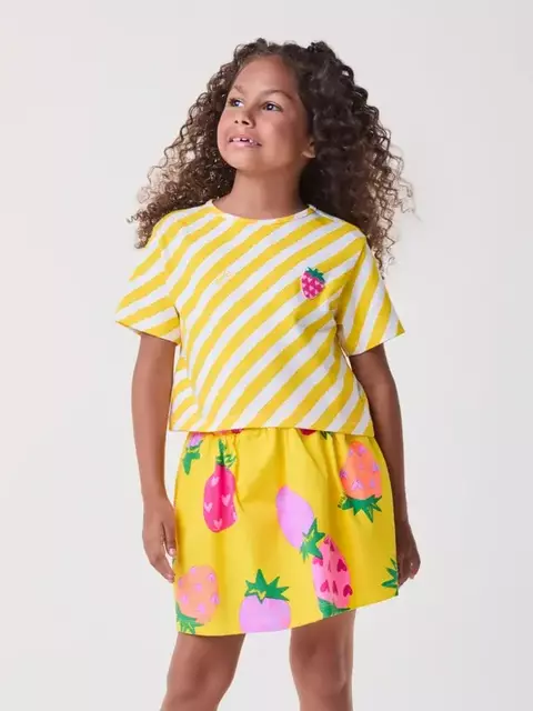 Conjunto Amarelo com Morangos - comprar online