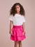 Conjunto Infantil com Saia de Babados Pink - comprar online