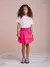 Conjunto Infantil com Saia de Babados Pink - loja online