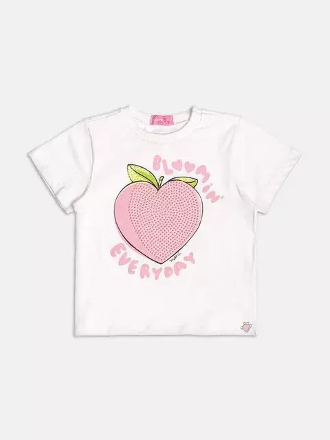 Blusa Off de Pêssego Com Strass - comprar online