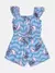 Macaquinho Azul do Stitch com Babados - Caramello Moda Infantil para Meninas