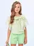 Blusa Mangas Amplas Listrada Animê