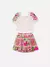Conjunto Saia Estampada Minnie e Blusa Manga Minnie Animê - comprar online