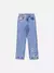 Calça Jeans com Patch do Stitch Animê na internet