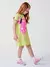 Vestido Listrado com Borboleta - Caramello Moda Infantil para Meninas