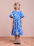 Vestido Azul de Corações - comprar online
