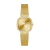 Relógio GUESS feminino dourado quadrado esteira GW0354L2
