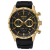 Relógio Seiko Cronógrafo Masculino Ssb446b1 P1px Correia Preto Bisel Dourado Fundo Preto - comprar online