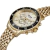 Relógio Masculino Seculus Cronógrafo Dourado 44163gpsvda2 Correia Dourado-escuro Bisel Preto - loja online