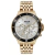 Relógio Masculino Seculus Cronógrafo Dourado 44163gpsvda2 Correia Dourado-escuro Bisel Preto - comprar online
