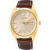 Seiko SUR450 Relógio Masculino Dourado com Pulseira de Couro - comprar online