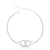 Pulseira de Prata Círculo Duplo Cravejado - comprar online