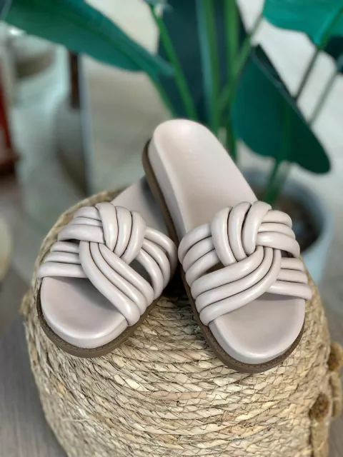 Papete Tiras Nó Nude Schutz