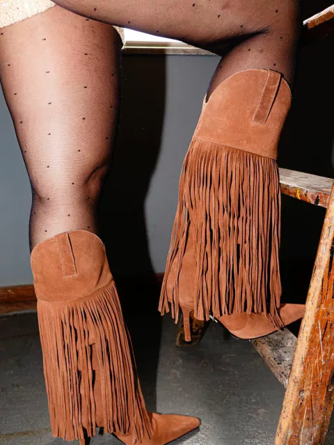 Bota Camurça Franjas Schutz