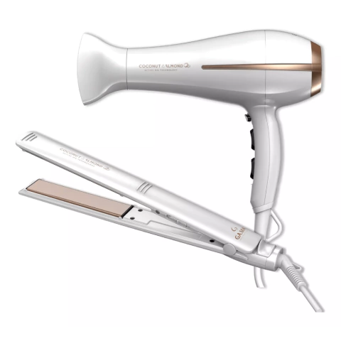 Combo Secador Cabello + Planchita Coconut & Almond