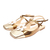 Slingback Couro Bronze Flor Bico Quadrado - comprar online