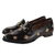 Mocassim Couro Preto Bordado - comprar online