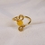 Anel Netuno Dourado - comprar online