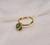 Anel De Cascalho Dourado - comprar online