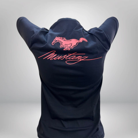 Camiseta Feminina Preta Street + Mustang - comprar online