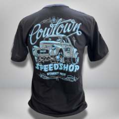 Camiseta Preta com faixa Cowtown M. Curta - comprar online