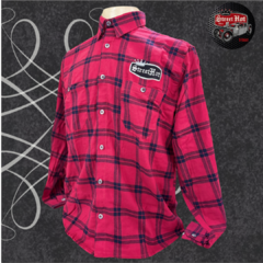 Camisa Xadrez - Vermelho e Preto
