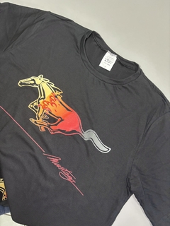 Camiseta Preta Mustang Degradê - Street Hot