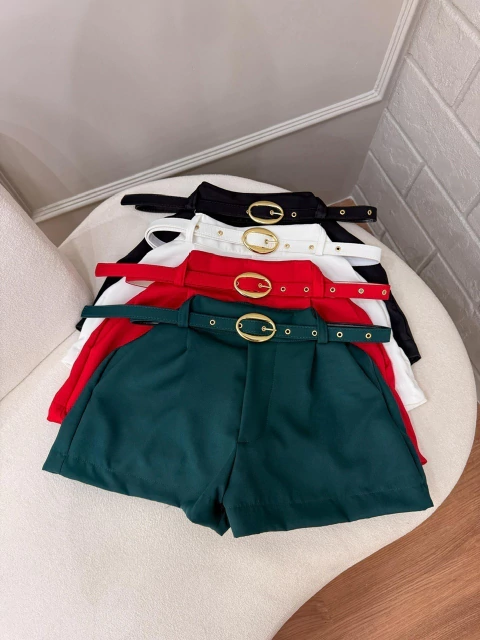 Short com Detalhe em Metal e Zíper na Lateral REF: 312