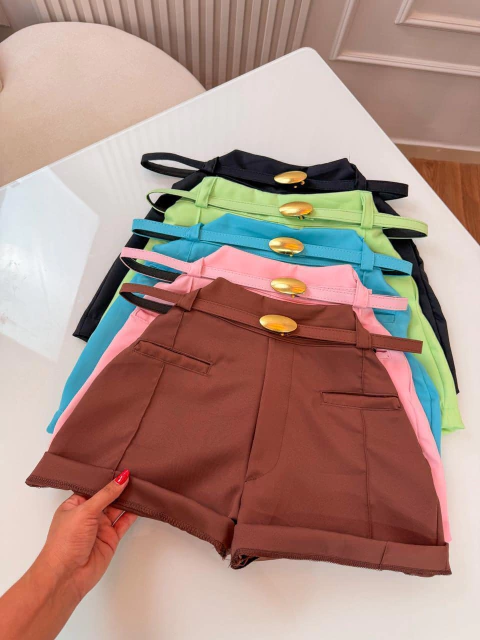 Short com Acabamento Impecável e Cinto Incluso REF: 232 - comprar online