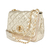 Bolsa De Couro Dourada Com Palha Mini Babi Hendy Bag
