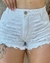 Ref 014 - Short Jeans Feminino - Destroyed na frente