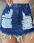 Ref 0305 - Saia Jeans Feminina - Desfiada - 100%Jeans