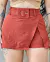 Ref 019 - Short Saia em Linho Feminina - Saia na frente com abertura - comprar online