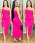 Ref 1384 - Vestido Canelado Nula Manga - comprar online