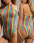 Ref 1295 - Body Arrastão sem Manga - Colorido