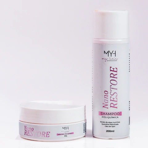 Kit Nano Restore My Hair Pós-Química Progressiva e Tintura