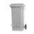 Carrinho Coletor de Lixo com Pedal 240 Litros - Branco