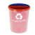 Lixeira Mix Reciclagem em Plástico 02 Divisórias (vermelho/azul)