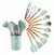 Set Utensilios De Cocina x 12 Piezas Silicona Mango Madera - comprar online