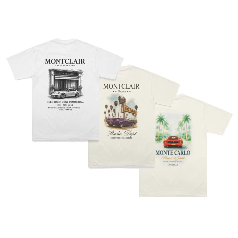 COMBO 3 CAMISETAS OVERSIZED ''AVENUE X SUNSET X MONTE CARLO'' - comprar online