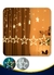 Cascata de luzes em formato de estrelas, com 108 LEDs, decorando um ambiente festivo de Natal.