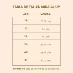 ZAPATILLA ARRAIAL UP BEIGE - tienda online