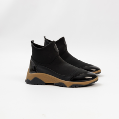 BOTA MÓNACO NEGRO CARAMELO - comprar online