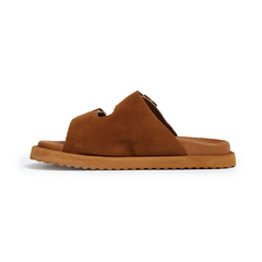 SANDALIA SLIDE HEBILLA CAMEL - Alasia Store