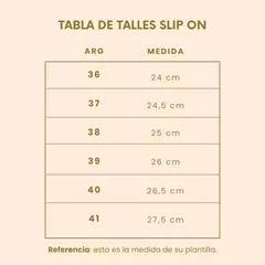 ZAPATILLA SLIP ON BLANCA en internet