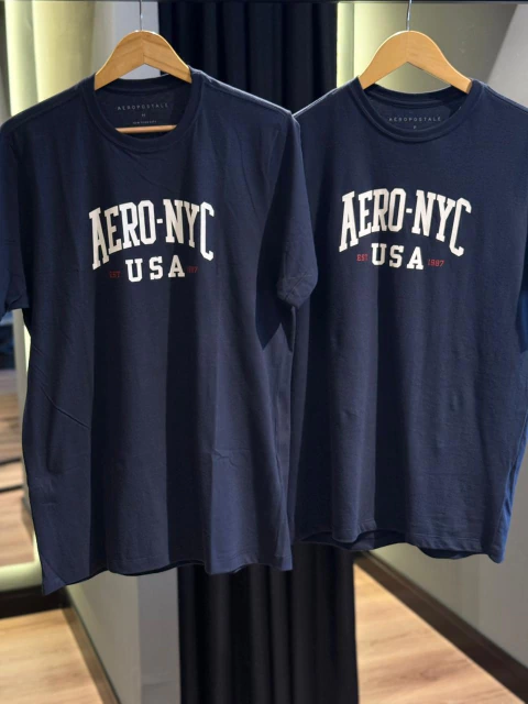 Camiseta Aeropostale Silkada - Azul Marinho - comprar online